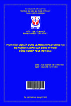 Phân tích việc áp dụng lean manufacturing tại bộ phận in tampo của công ty tnhh công nghiệp plus việt nam
