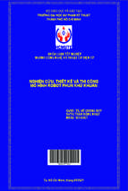 Nghiên cứu, thiết kế và thi công mô hình robot phun khử khuẩn