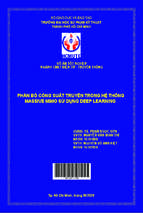 Phân bổ công suất truyền trong hệ thống massive mimo sử dụng deep learning