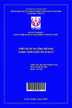 Thiết kế và thi công mô hình thanh toán cước phí xe buýt