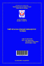 Thiết kế và gia công máy bơm keo pvc tự động khoa đào tạo chất lượng cao ngành công nghệ kỹ thuật cơ điện tử