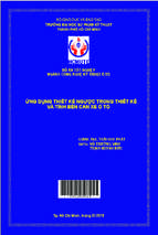 Ứng dụng thiết kế ngược trong thiết kế và tính bền cản xe ô tô ngành công nghệ kỹ thuật ô tô