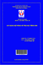 Xây dựng hệ thống hỗ trợ học tiếng anh khoa đào tạo chất lượng cao ngành công nghệ thông tin