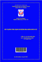 Xây dựng ứng dụng di động mua bán sách cũ khoa đào tạo chất lượng cao ngành công nghệ thông tin