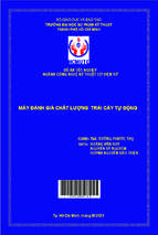 Máy đánh giá chất lượng trái cây tự động khoa đào tạo chất lượng cao ngành công nghệ kỹ thuật cơ điện tử