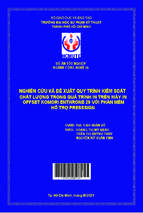 Nghiên cứu và đề xuất quy trình kiểm soát chất lượng trong quá trình in trên máy in offset komori enthrone 29 với phần mềm hỗ trợ pressign ngành công nghệ in