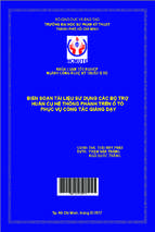 Biên soạn tài liệu sử dụng các bộ trợ huấn cụ hệ thống phanh trên ô tô phục vụ công tác giảng dạy ngành công nghệ kỹ thuật ô tô