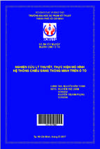 Nghiên cứu lý thuyết, thực hiện mô hình hệ thống chiếu sáng thông minh trên ô tô