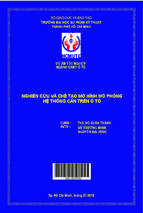 Nghiên cứu và chế tạo mô hình mô phỏng hệ thống can trên ô tô ngành công nghệ kỹ thuật ô tô