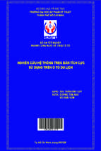 Nghiên cứu hệ thống treo bán tích cực sử dụng trên ô tô du lịch ngành công nghệ kỹ thuật ô tô