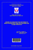 Nghiên cứu giảm phát thải cho động cơ bằng phương pháp cung cấp phụ nhiên liệu từ điện phân nước ngành công nghệ kỹ thuật ô tô