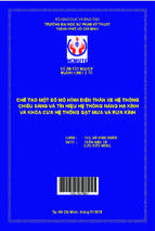 Chế tạo một số mô hình điện thân xe hệ thống chiếu sáng và tín hiệu hệ thống nâng hạ kính và khóa cửa hệ thống gạt mưa và rửa kính