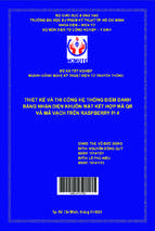 Thiết kế và thi công hệ thống điểm danh bằng nhận diện khuôn mặt kết hợp mã qr và mã vạch trên raspberry pi 4