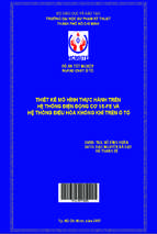 Thiết kế mô hình thực hành trên hệ thống điện động cơ 5s fe và hệ thống điều hòa không khí trên ô tô