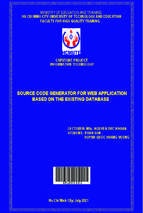 Source code generator for web application based on the existing database faculty of high quality training graduation's thesis of the information technology