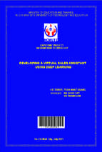 Developing a virtual sales assistant using deep learning faculty of high quality training graduation's thesis of the information technology