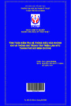 Tính toán kiểm tra hệ thống điều hòa không khí và thông gió trung tâm triển lãm wtc thành phố mới bình dương ngành công nghệ kỹ thuật nhiệt