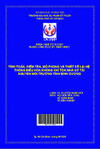 Tính toán, kiểm tra, mô phỏng và thiết kế lại hệ thống điều hòa không khí tòa nhà sở tài nguyên môi trường tỉnh bình dương ngành công nghệ kỹ thuật nhiệt