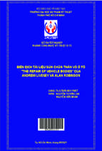 Biên dịch tài liệu sửa chữa thân vỏ ô tô the repair of vehicle bodies của andrew livesey và alan robinson ngành công nghệ kỹ thuật ô tô