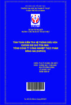 Tính toán kiểm tra hệ thống điều hòa không khí cho tòa nhà tổng công ty công nghiệp thực phẩm đồng nai (dofico) ngành công nghệ kỹ thuật nhiệt