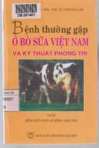 Bệnh thường gặp ở bò sữa việt nam và kỹ thuật phòng trị tập 2