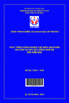 Phát triển công nghiệp chế biến sản phẩm gia cầm tại khu vực đông nam bộ đến năm 2025