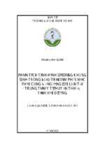 Phân tích tình hình sử dụng kháng sinh trong điều trị viêm phổi mắc phải cộng đồng ở người lớn tại trung tâm y tế huyện tứ kỳ, tỉnh hải dương