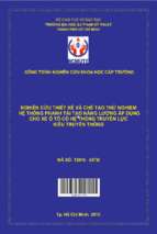 Nghiên cứu thiết kế và chế tạo thử nghiệm hệ thống phanh tái tạo năng lượng áp dụng cho xe ô tô có hệ thống truyền lực kiểu truyền thống