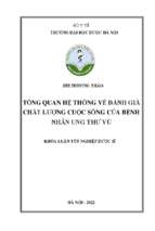 Tổng quan hệ thống về đánh giá chất lượng cuộc sống của bệnh nhân ung thư vú