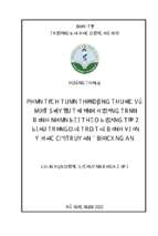 Phân tích tuân thủ dùng thuốc và một số yếu tố ảnh hưởng trên bệnh nhân đái tháo đường tuýp 2 điều trị ngoại trú tại bệnh viện y học cổ truyền   bộ công an