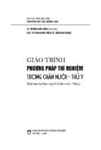 Giáo trình phương pháp thí nghiệm trong chăn nuôi   thú y