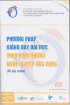 Phương pháp giảng dạy đại học theo định hướng nghề nghiệp ứng dụng   tài liệu cơ bản