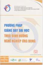 Phương pháp giảng dạy đại học theo đinh hướng nghề nghiệp ứng dụng.