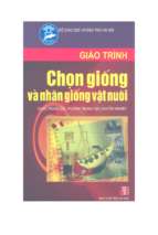 Giáo trình chọn giống và nhân giống vật nuôi.