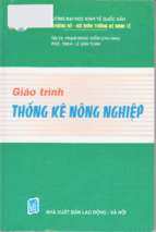 Giáo trình thống kê nông nghiệp