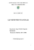 Lập trình web với angular (báo cáo thực tập)