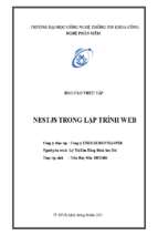 Nestjs trong lập trình web (báo cáo thực tập)