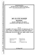 Nghiên cứu khả năng cố định đạm của đất nông nghiệp bằng phương pháp ủ yếm khí với enzyme rác điều kiện ngập mặn