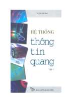 Hệ thống thông tin quang   tập 1