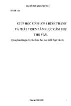 Skkn giúp học sinh lớp 6 hình thành và phát triển năng lực cảm thụ thơ văn