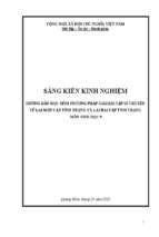 Skkn hướng dẫn học sinh phương pháp giải bài tập di truyền về lai một cặp tính trạng và lai hai cặp tính trạng môn sinh học 9