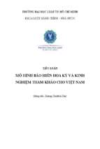 Tiểu luận mô hình bảo hiến hoa kỳ và kinh nghiệm tham khảo cho việt nam