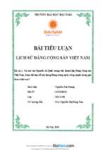 Vai trò của nguyễn ái quốc trong việc thành lập đảng cộng sảnviệt nam. làm thế nào để xây dựng đảng trong sạch, vững mạnh trong giaiđoạn hiện nay