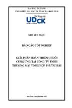 Giải pháp hoàn thiện chuỗi cung ứng tại công ty tnhh thương mại tổng hợp phước hải