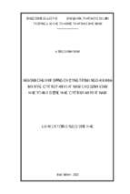 Luận án nghiên cứu xây dựng chương trình ngoại khóa môn võ cổ truyền việt nam cho sinh viên học viện y dược học cổ truyền việt nam