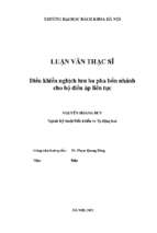 Điều khiển nghịch lưu ba pha bốn nhánh cho bộ điều áp liên tục