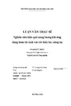 Nghiên cứu hiệu quả năng lượng khi ứng dụng hãm tái sinh vào tời thủy lực nâng hạ