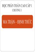 Toán cao cấp 1