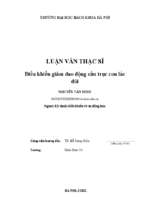 Điều khiển giảm dao động cầu trục con lắc đôi
