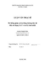 Hệ thống giám sát tự động đường dây tải điện sử dụng uav và xử lý ảnh nhiệt
